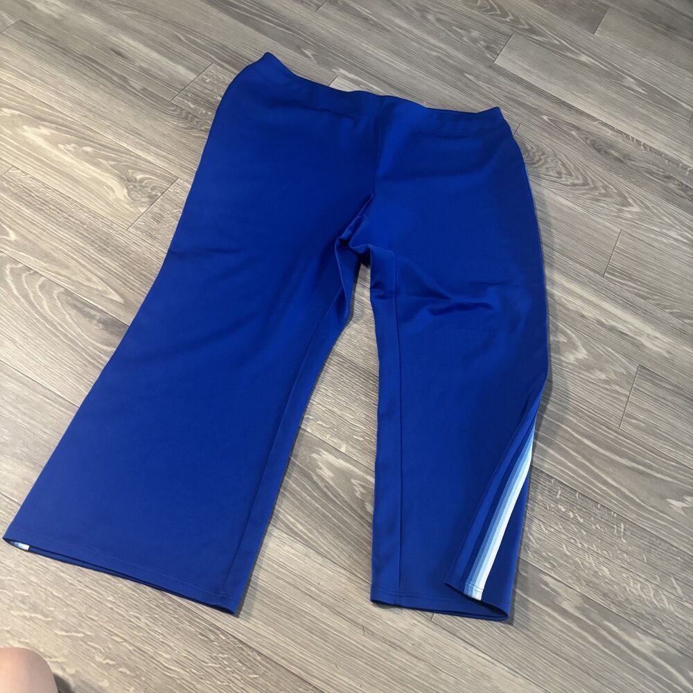 VSport Plus Size Blue Wide Leg Athletic Pants 22/24